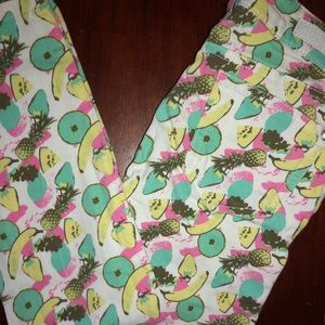 Girls pants cute fruit pattern